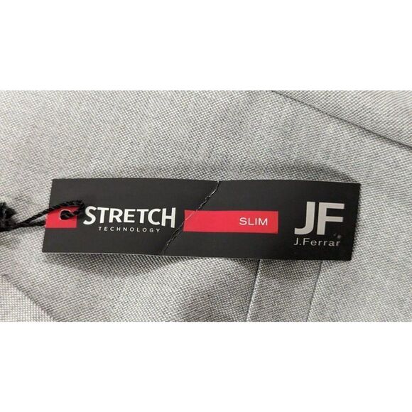 JF J. Ferrar Mens Size 42 Reg Ultra Comfort Slim Fit Suit Jacket Light Gray NWT - Picture 9 of 12